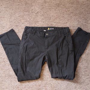 Women's Carhart slim fit pants size 12 black
